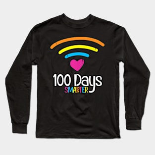 100 Days Smarter - Funny Distance Learning 100 Days Long Sleeve T-Shirt